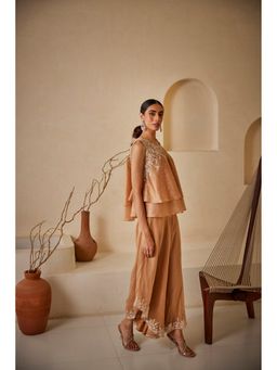 Twenty Nine - Beige Asym Organza Palazzo