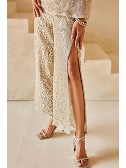 Twenty Nine - Beige Long Slit Pant
