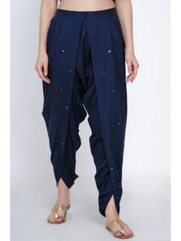 Twenty Nine - Indigo Tulip Mirror Spread Dhoti
