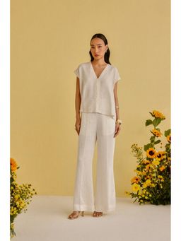 Twenty Nine - White Bootcuts Pant