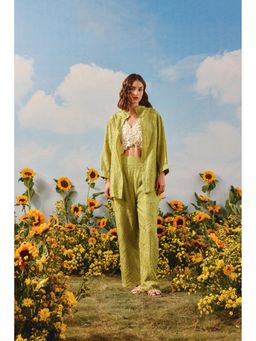 Twenty Nine - Green Crushed Bandhani Pant