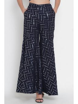 Twenty Nine - Navy Blue A-Line Mirrorwork Sharara
