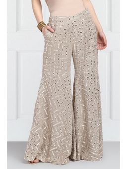 Twenty Nine - Off White A-Line Mirrorwork Sharara