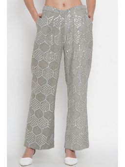 Twenty Nine - Grey Mirrorwork Palazzo
