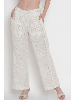 Twenty Nine - Ivory Mirrorwork Palazzo