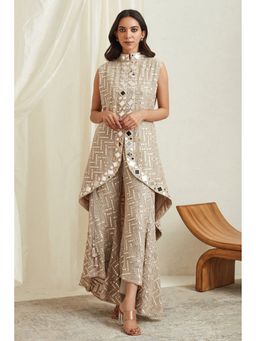 Twenty Nine - White Mirror Work Tulip Pant