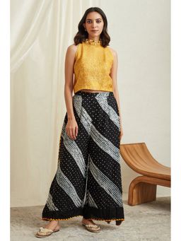 Twenty Nine - Black Shibori Asymmetric Pant