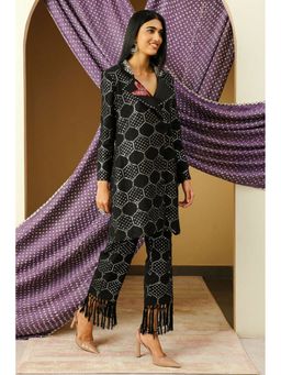 Twenty Nine - Black Mirrorwork Tassels Pant