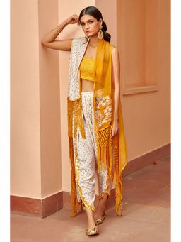 Twenty Nine - White Bandhani Pakistani Dhoti