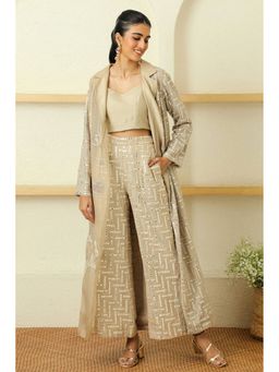 Twenty Nine - Grey Mirrorwork Bell Bottom