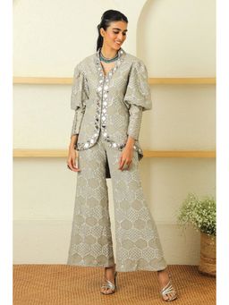 Twenty Nine - Grey Mirrorwork Bell Bottom