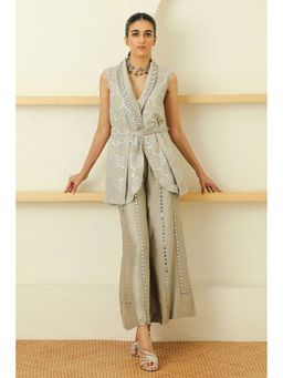 Twenty Nine - Grey Chanderi Pant