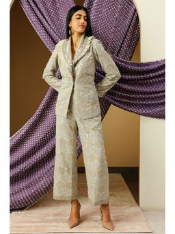 Twenty Nine - Grey Mirrorwork Turnover Pant