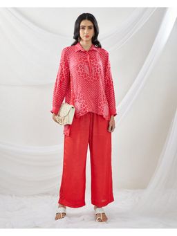 Twenty Nine - Blue Straight Pant with Elastic All Around and Drawstring