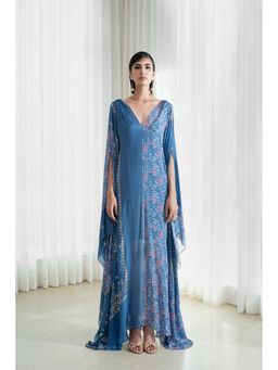 MANDIRA WIRK - Printed Slit Kaftan Dress