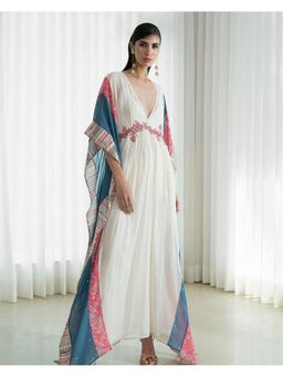 MANDIRA WIRK - Patchwork Colour Block Kaftan