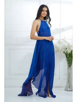 MANDIRA WIRK - Blue Ombre Embellished Dress