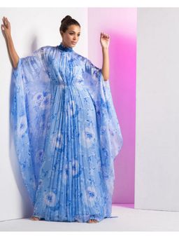 MANDIRA WIRK - Pearl Blue Embroidered Kaftan
