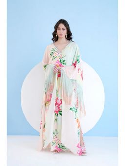 MANDIRA WIRK - Tropical Mist Kaftan Dress