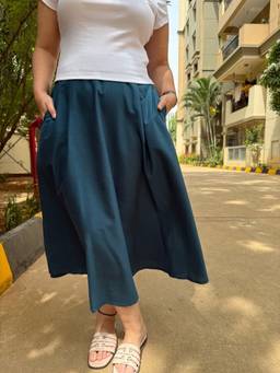 Posh Pants Club - Blue Ink Skirt