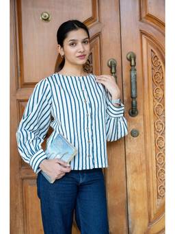 Posh Pants Club - White Loom Shirt