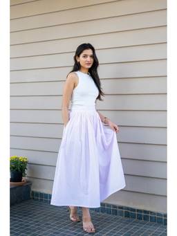 Posh Pants Club - Purple Cherry Blossom Skirt