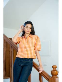 Posh Pants Club - Orange Rasna Shirt