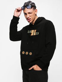 Bewakoof - Harry Potter Mens Jet Black Dark Arts Graphic Printed Hoodies