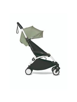 STOKKE - YOYO2 Stroller White Frame With 6+ Color Pack Olive (6 Months And Above)