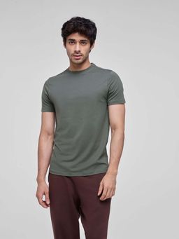 FEIER - Men's Softfeel Essential Olive T-Shirt
