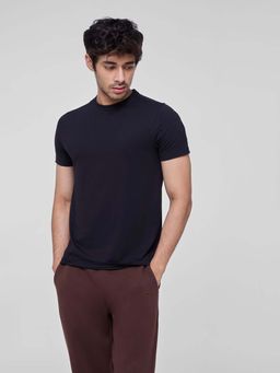 FEIER - Men's Softfeel Essential Black T-Shirt