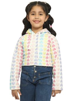 Nautinati - Girls Printed Hooded Sweatshirt