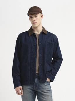 Selected - Men Blue Regular Fit Denim Jacket