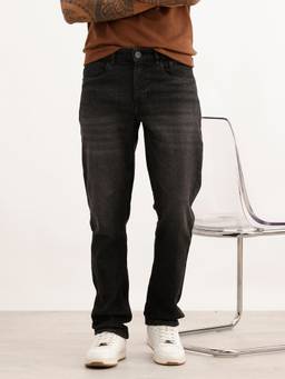 WROGN - Grey Faded Straight Fit Denim Jeans