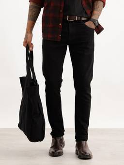 WROGN - Black Solid Skinny Fit Denim Jeans