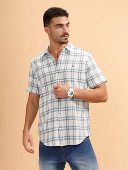 WROGN - White Checks Regular Fit Shirt
