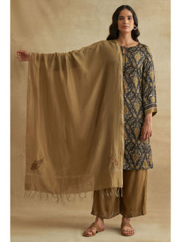 Folksong - Olive Cotton Dupatta