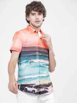 HIGHLANDER - Men Multi-Colour Slim Fit Printed Shirts