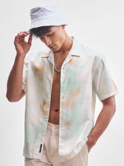 HIGHLANDER - Men Multi Printed Cuban Collar Relaxed Shirt