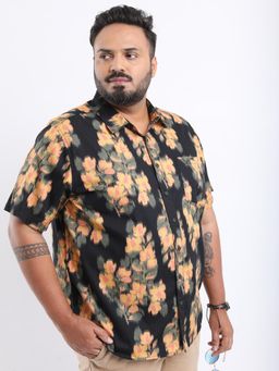 HIGHLANDER - Plus Size Floral Cotton Casual Shirt