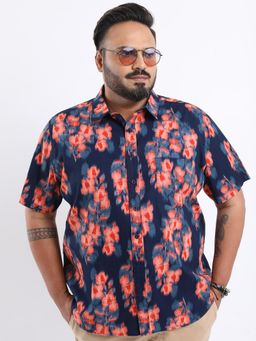 HIGHLANDER - Plus Size Floral Cotton Casual Shirt