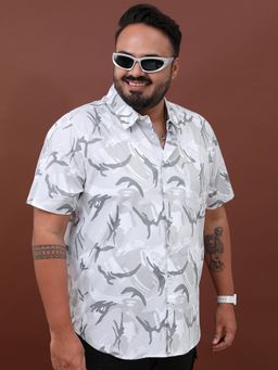 HIGHLANDER - Plus Size Printed Cotton Casual Shirt