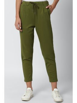Van Heusen - Olive Trouser Solid-plain