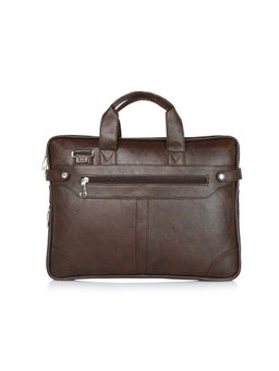 MBOSS - I-Sac Crack Tan Faux Leather 15.6 Inch Laptop Messenger Bag