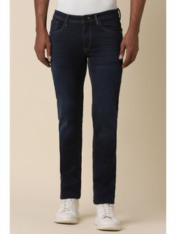 Allen Solly - Men Navy Blue Skinny Fit Dark Wash Jeans