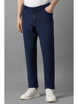 Louis Philippe - Men Navy Blue Dark Slim Fit Jeans