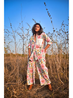 WHY SO BLUE - Women Multi-Color Printed Simone Pants