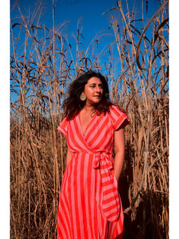 WHY SO BLUE - May Wrap Dress for Women