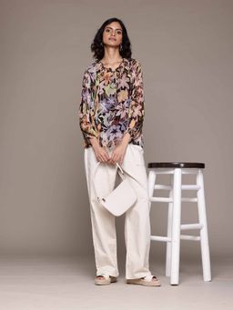 Label Ritu Kumar - Multicolor Printed Top