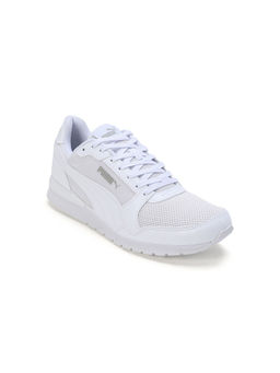 Puma - ST Runner v3 L Superlogo Unisex Off White Sneakers